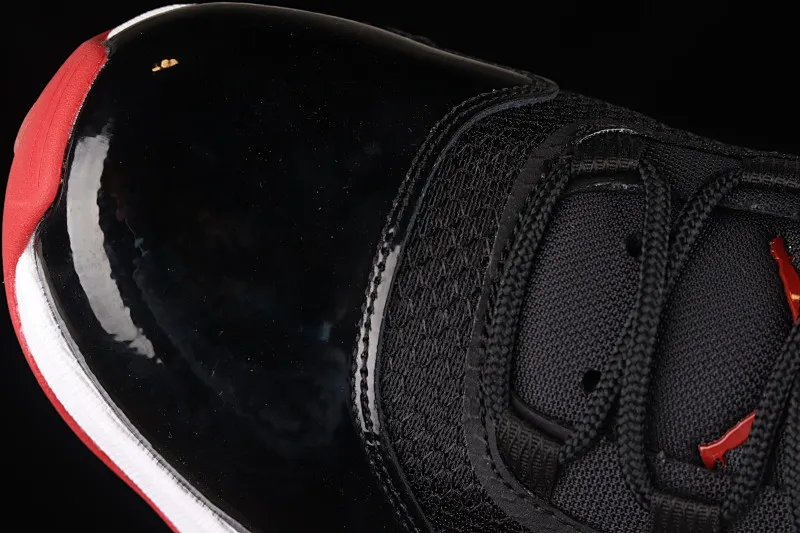 All categories Air Jordan Jordan series basketball shoes Air Jordan 11 Air Jordan 11 CMFT Low AJ11 Joe 11 patent leather black and red low-top anti-slip shock-absorbing basketball shoes DM0844-005